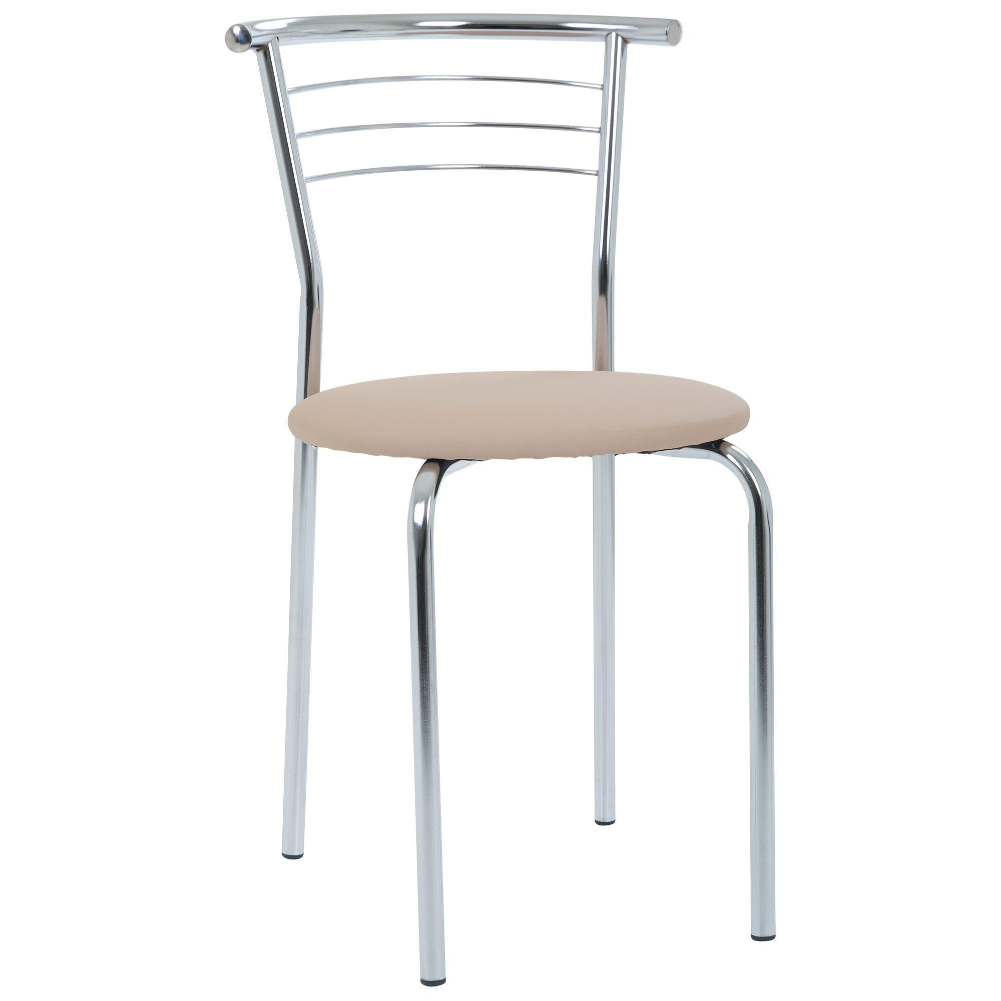 Стілець кухонний Маркос Хром/Бежевий (431064298764873649873168724) - фото 4 Стілець кухонний Маркос Хром/Бежевий (431064298764873649873168724) - фото 4