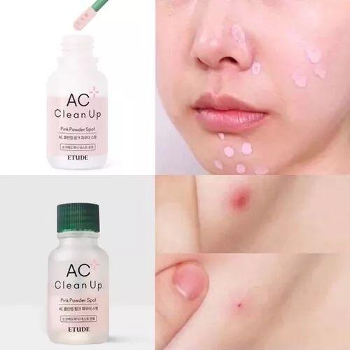 Точковий засіб Etude AC Clean Up Pink Powder Spot для боротьби з акне 15 мл - фото 5