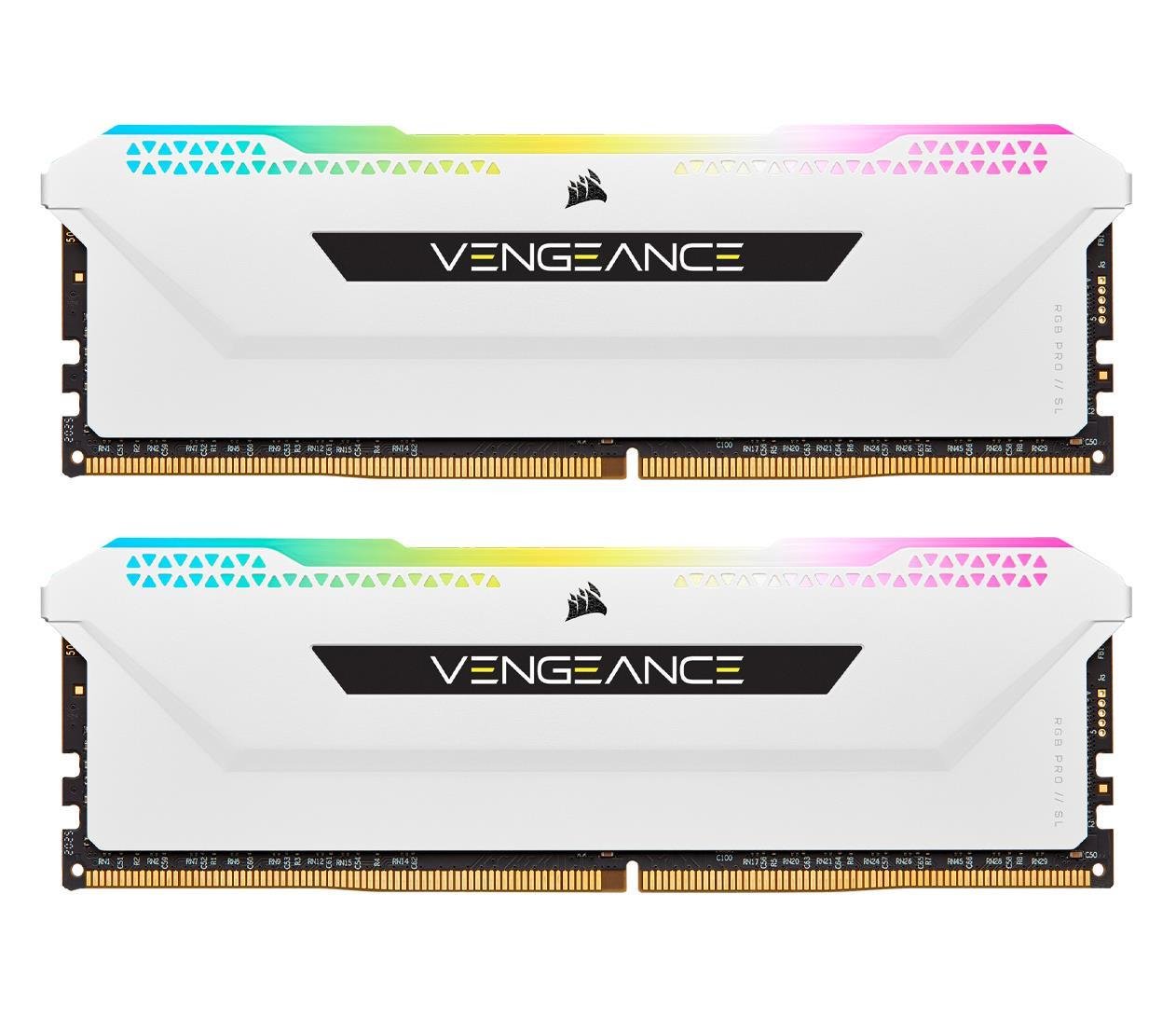 Оперативна пам'ять для ПК Corsair 32 GB 2x16 GB DDR4 3600 MHz Vengeance RGB Pro SL White (CMH32GX4M2D3600C18W) Оперативна пам'ять для ПК Corsair 32 GB 2x16 GB DDR4 3600 MHz Vengeance RGB Pro SL White (CMH32GX4M2D3600C18W)