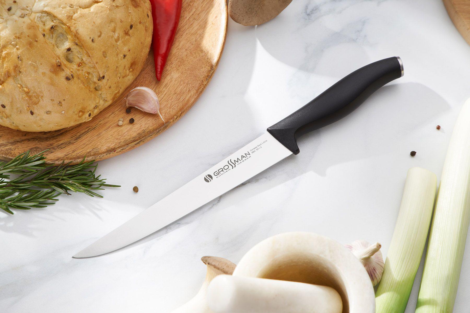 Нож кухонный Grossman EZ обвалочный для нарезки мяса (26491584) - фото 8 Нож кухонный Grossman EZ обвалочный для нарезки мяса (26491584) - фото 8