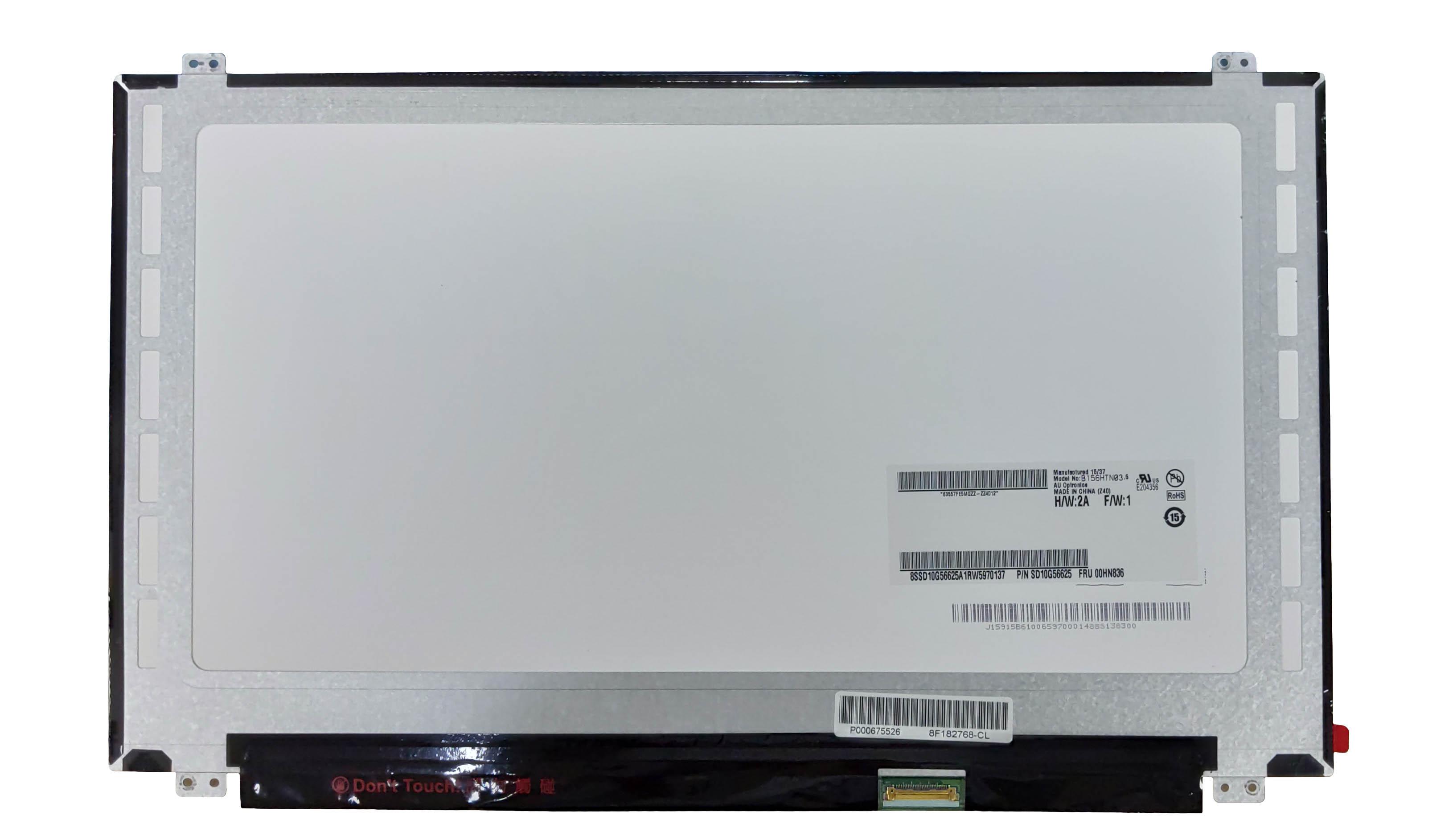 Матрица для ноутбука 15,6" Slim 30 pin eDp справа 1920x1080 LED крепления сверху матовая AU Optronics AUO B156HTN03.5
