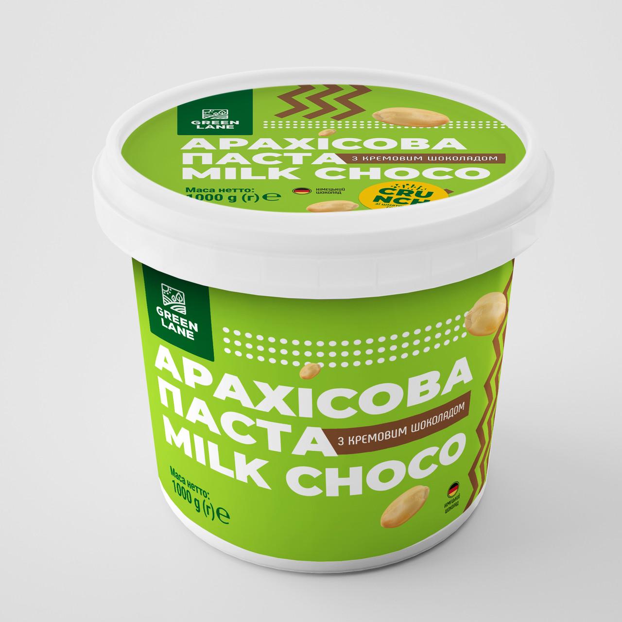 Ореховая паста кранч молочным шоколадом натуральная без консервантов 1000 г (653345)