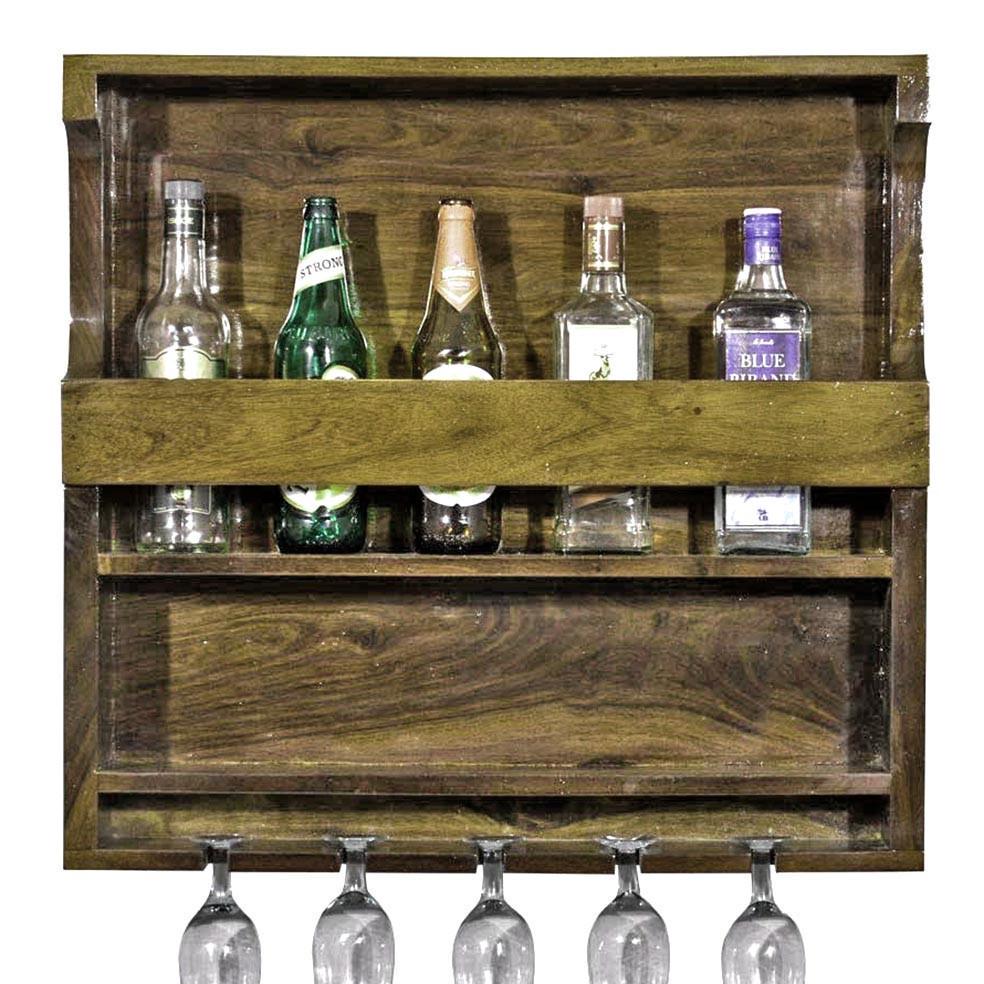 Полка для вина настенная из дерева Цуруга Мускат (ПНК-006407)