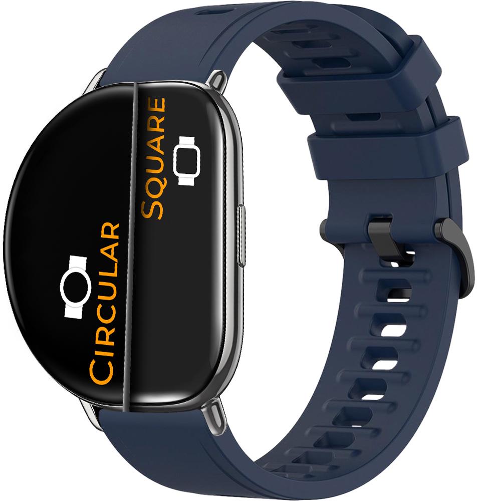 Ремешок Convex для ZEPP E Square/Circular Dark Blue (26339-5D)