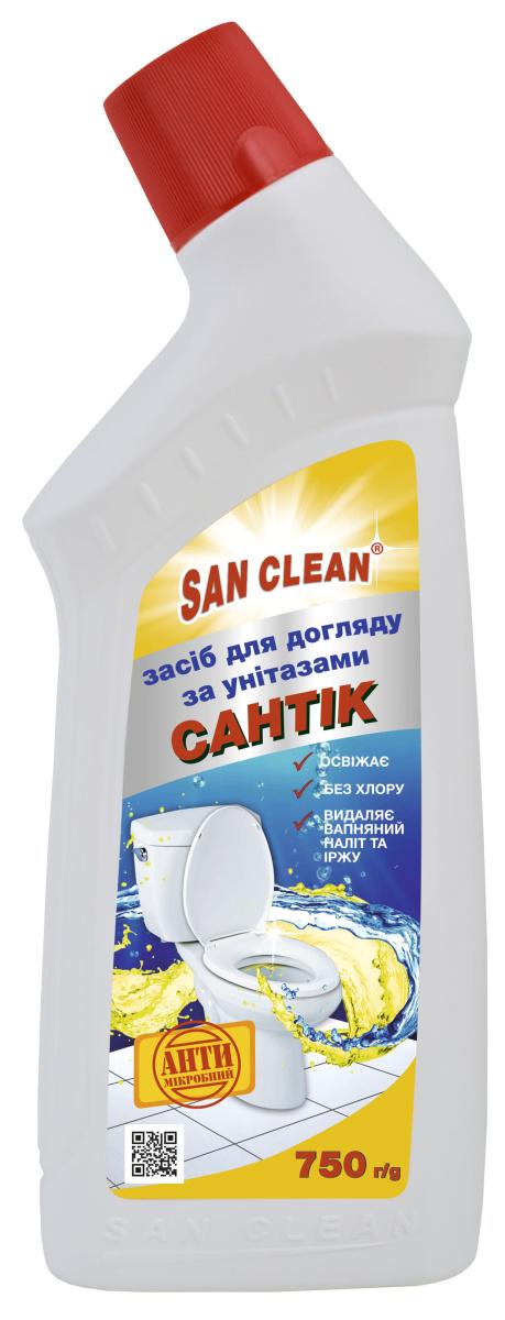 Засіб для миття унітазів San Clean Сантик Цитрус 750 г