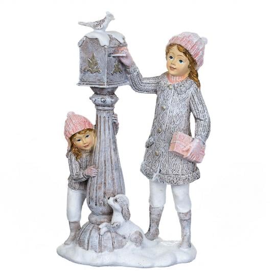 Фигурка новогодняя Крошки из полистоуна 22 см Серый (150-81-2007-049)