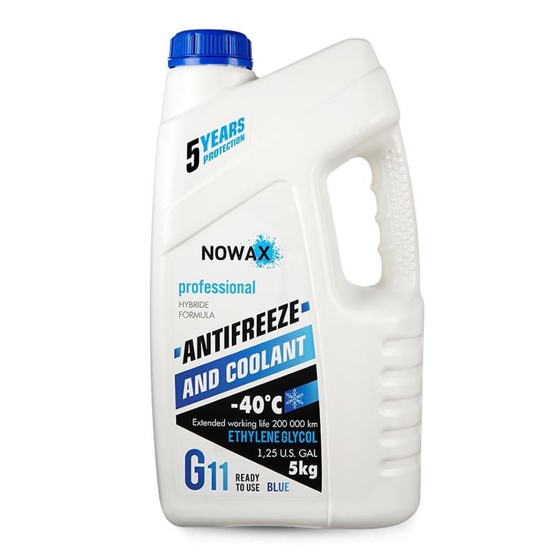 Антифриз NOWAX BLUE G11 (синий) 5кг