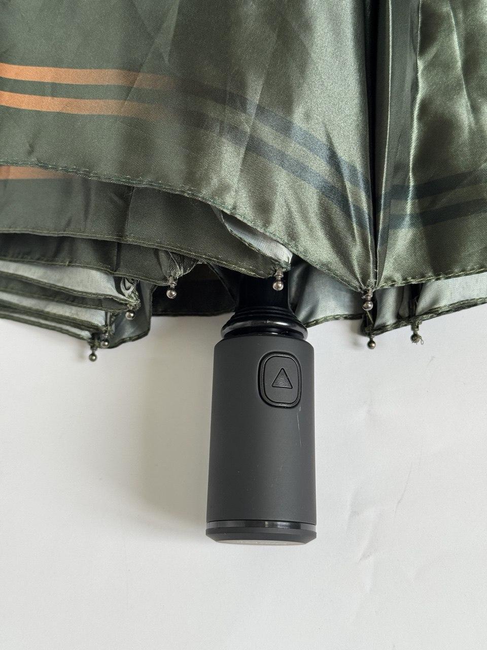 Парасолька напівавтомат Mario з принтом Кішка антивітер Темно-зелений (210/2) - фото 4