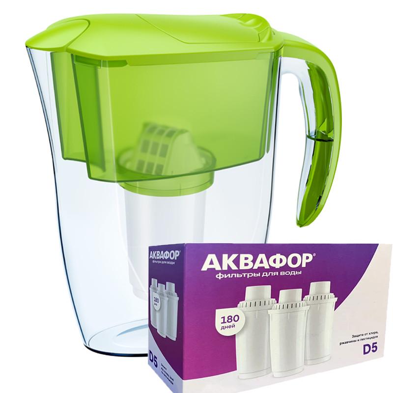 Фильтр-кувшин Аквафор Смайл три модуля D5 Лимонный (1848113446)