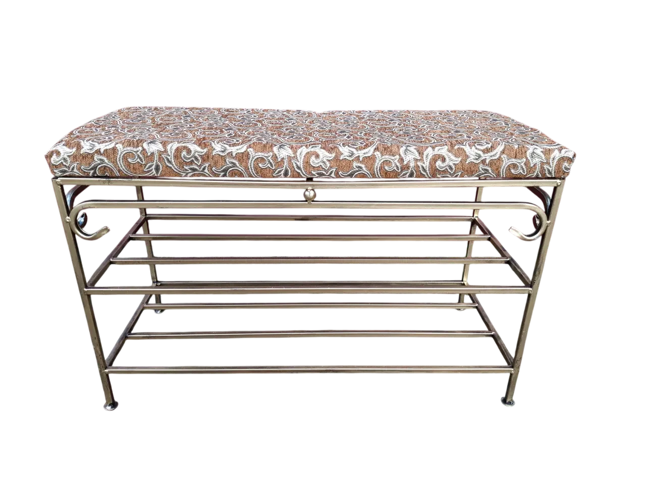 Пуф для обуви Хатка с 2 полочками 75 см