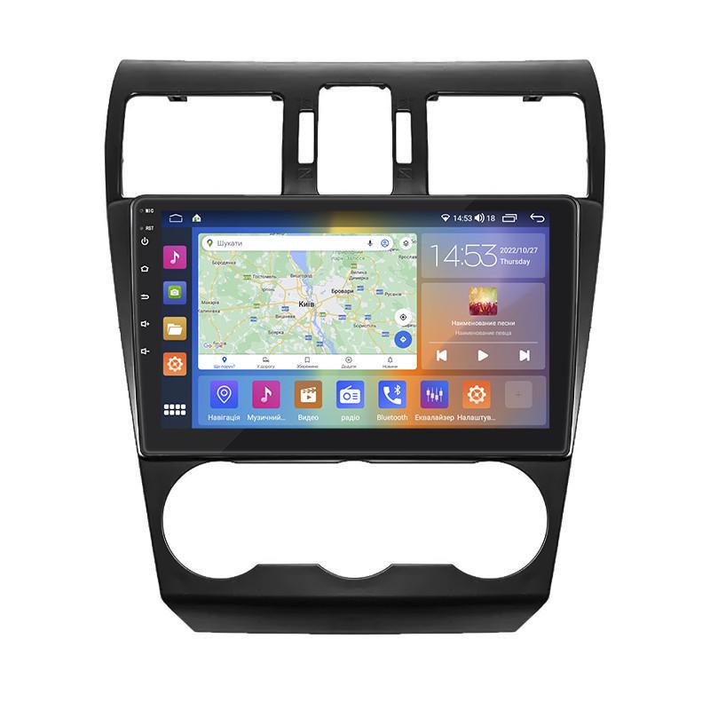 Автомагнітола штатна Lesko для Subaru Impreza IV 2011-2015 9" 4/64 Gb CarPlay 4G Wi-Fi GPS Prime MOB