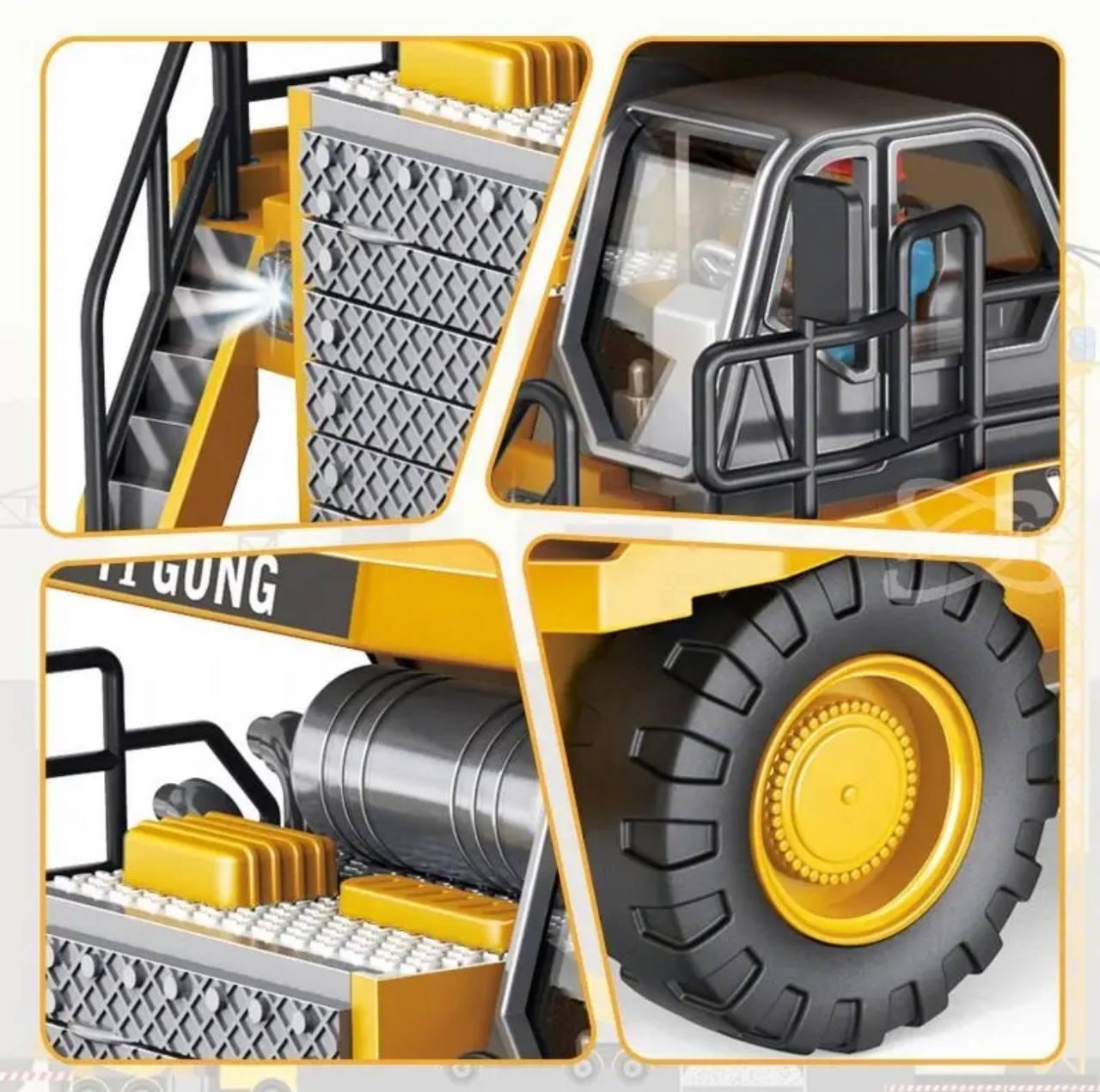 Самоскид на радіокеруванні YIGONG з звуком та світлом вантажопідйомність до 3 кг (qem-ezn-yja) - фото 7 Самоскид на радіокеруванні YIGONG з звуком та світлом вантажопідйомність до 3 кг (qem-ezn-yja) - фото 7