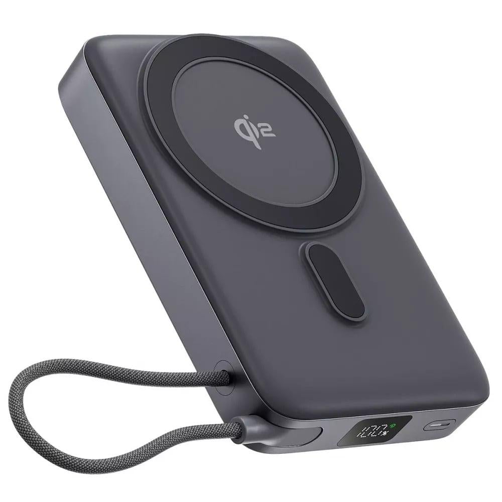 Повербанк Proove OverPower 35W 10000 mAh с беспроводной зарядкой Qi2 Серый (27316721)