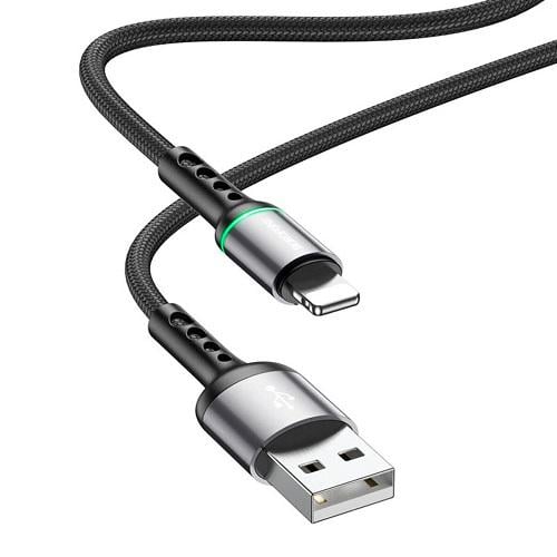 Кабель Borofone BU33 USB Lightning 2,4 A 1,2 м Black (554135) - фото 1 Кабель Borofone BU33 USB Lightning 2,4 A 1,2 м Black (554135) - фото 1