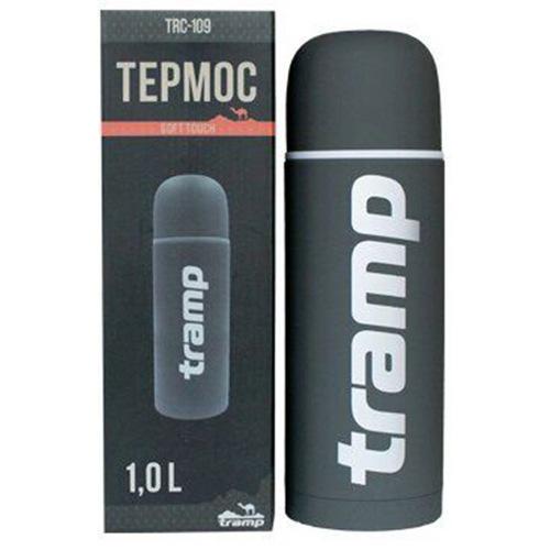 Термос Tramp Soft Touch для напитков 9х9х27,5 см 1,0 л (TRC-109-grey) - фото 4