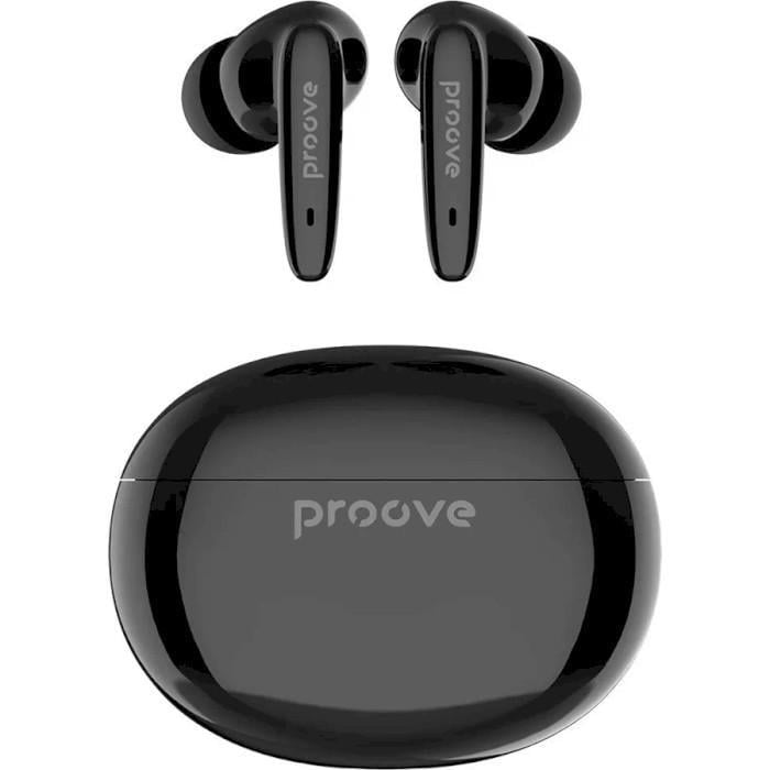Навушники в кейсі Proove MoshPit 2 TWS Bluetooth 5.3 Type-C 300 мАг Black (TWMP20010001)