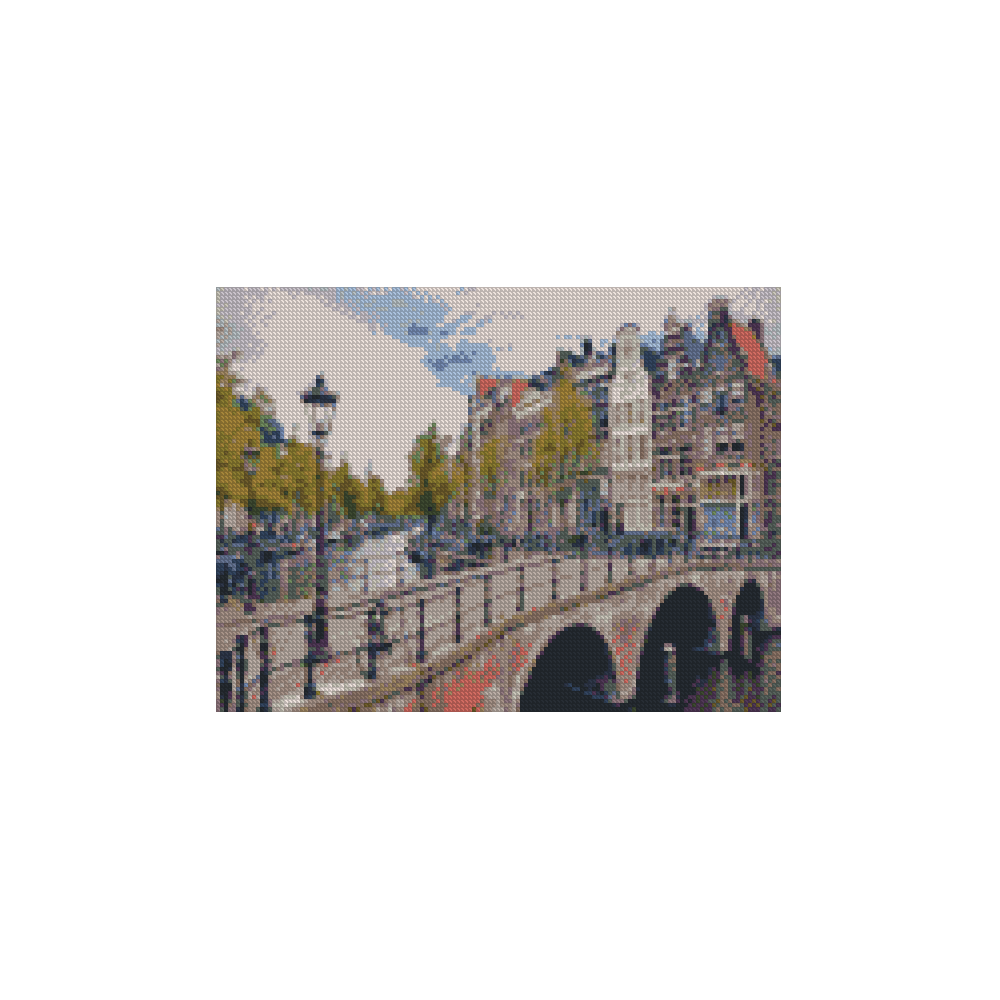 Алмазная мозаика Strateg Амстредам 30х40 (HX329)