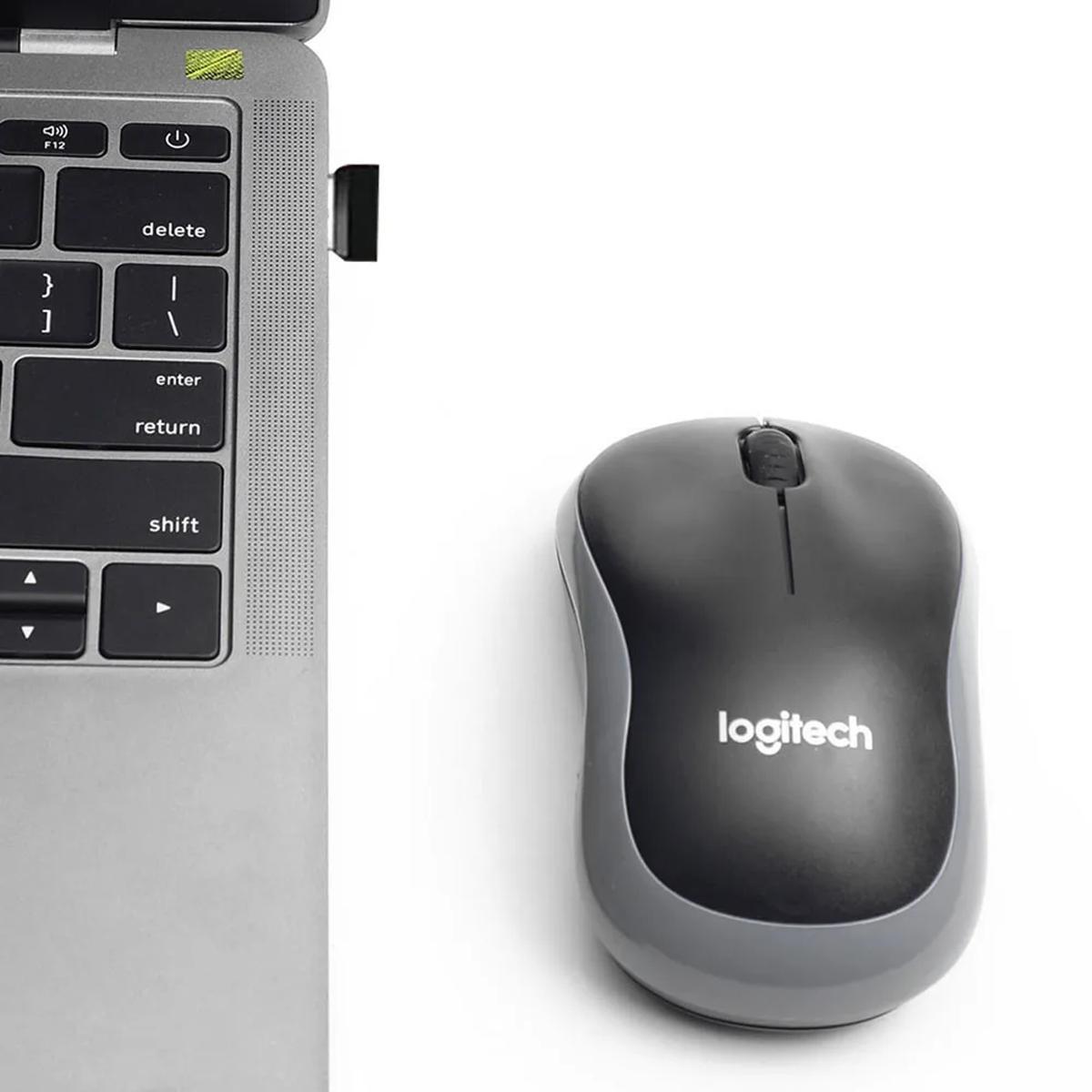 Мышь беспроводная Logitech M185 Wireless Office Mouse 2,4Ghz USB приемник 1000DPI оптическая бесшумная Red (180894) - фото 5 Мышь беспроводная Logitech M185 Wireless Office Mouse 2,4Ghz USB приемник 1000DPI оптическая бесшумная Red (180894) - фото 5