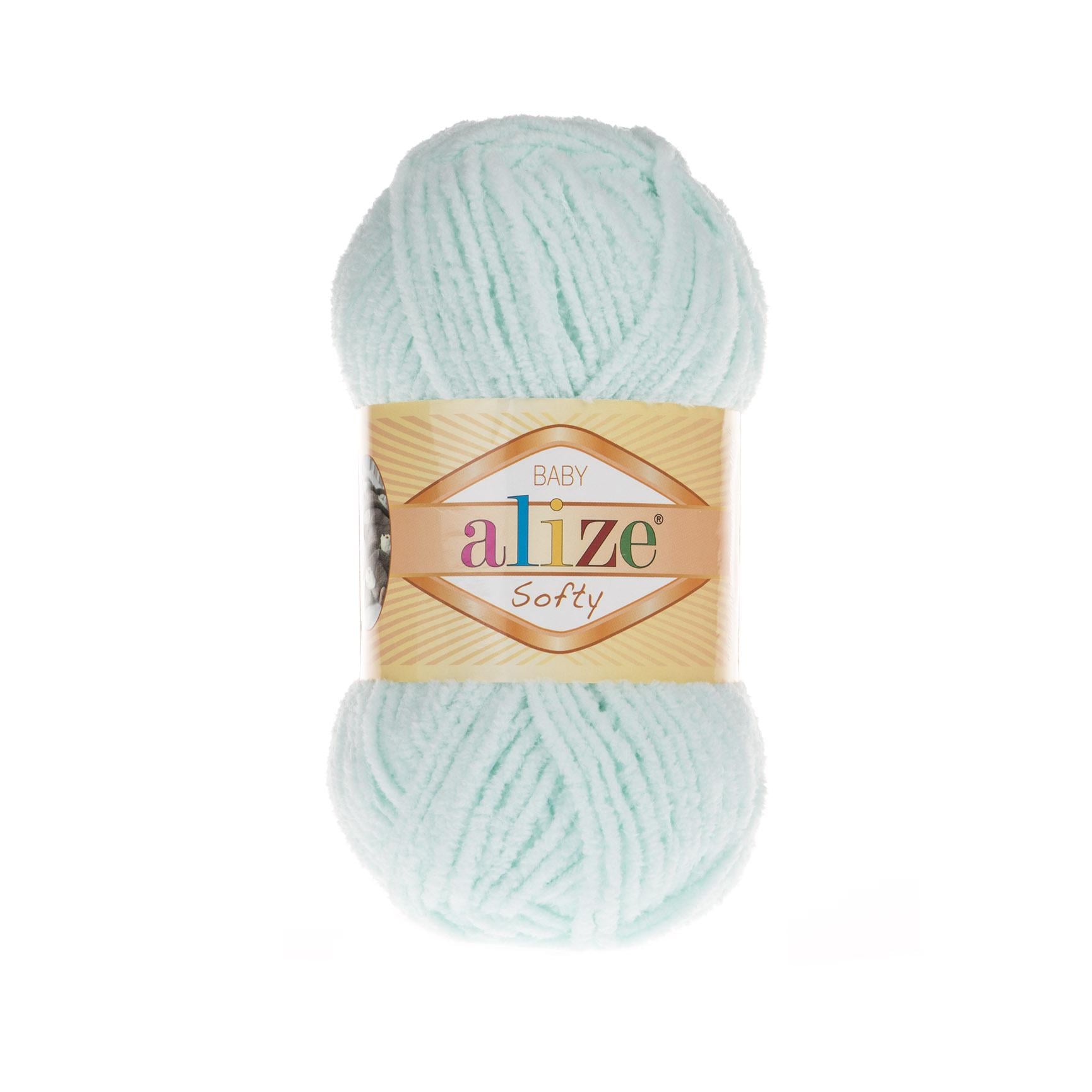Пряжа Alize Softy 15 водяная зелень (2631)