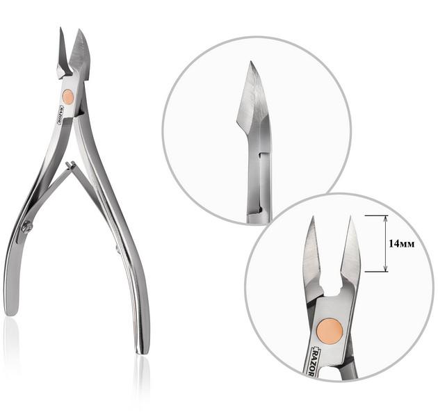 Кусачки профессиональные для кожи Razor 14 мм (NW-10L) - фото 2