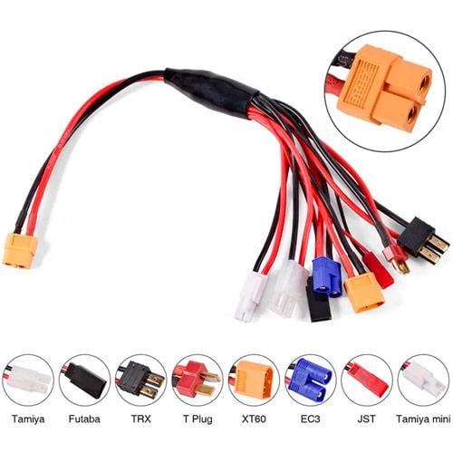 Кабель-переходник XT60 8в1 для зарядных устройств и аккумуляторов 33 см (749278) - фото 2 Кабель-переходник XT60 8в1 для зарядных устройств и аккумуляторов 33 см (749278) - фото 2