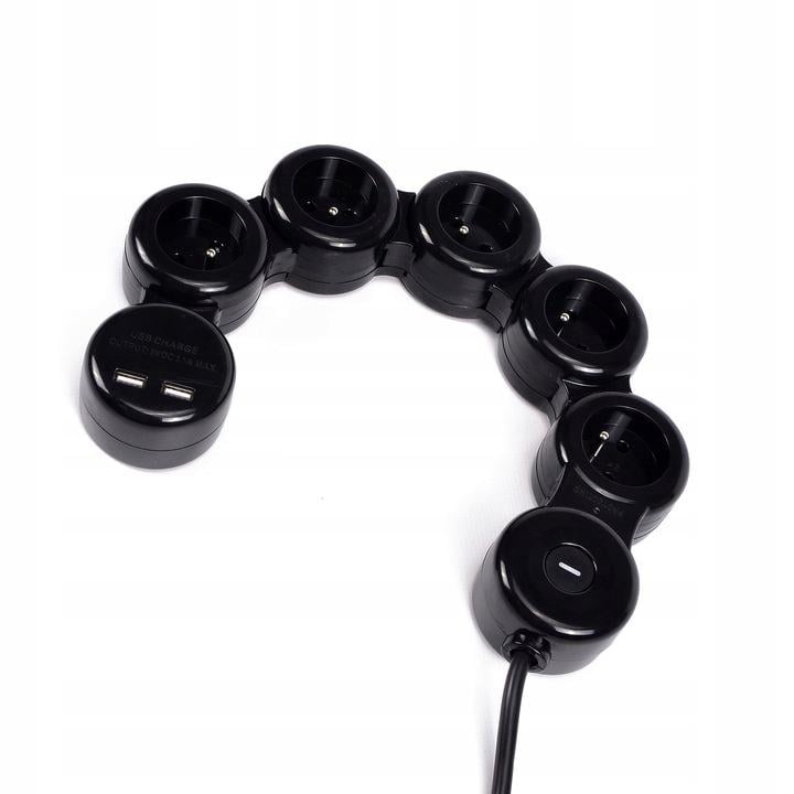 Удлинитель Silver Crest 5 розеток 2 USB-A 1,5 м (P1-00322) - фото 5 Удлинитель Silver Crest 5 розеток 2 USB-A 1,5 м (P1-00322) - фото 5