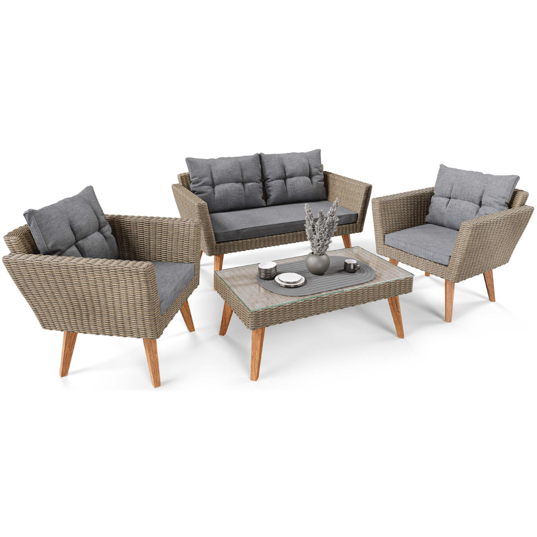 Комплект садовой мебели Di Volio Riva Коричневый