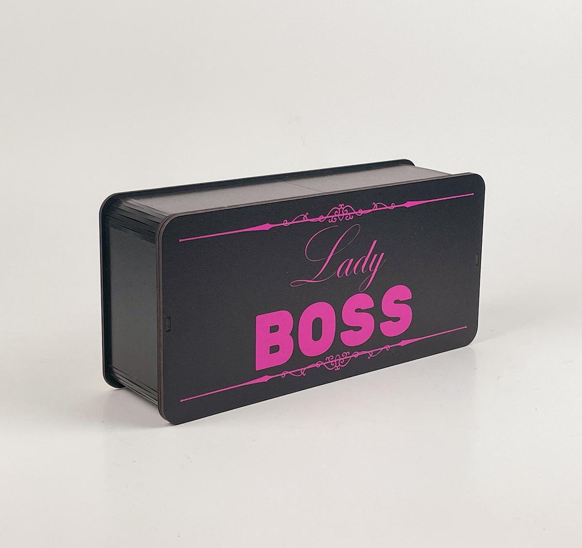 Коробка прямокутна "Lady Boss" 4 Чорний (5025)