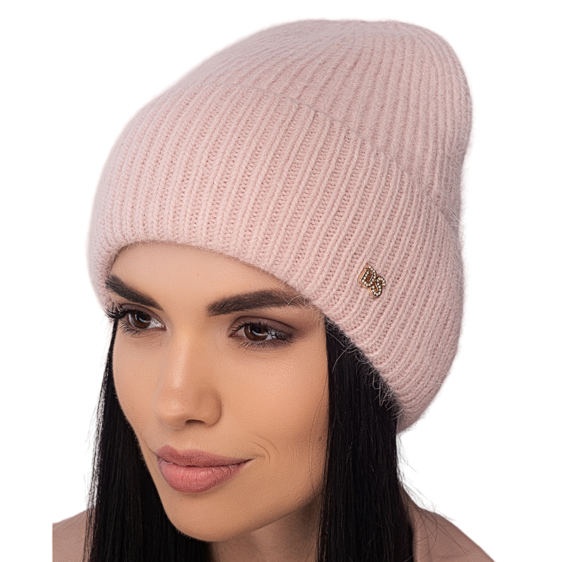 Шапка ангорова жіноча Leks Конфетті one size Світлий пудровий - фото 1 Шапка ангорова жіноча Leks Конфетті one size Світлий пудровий - фото 1