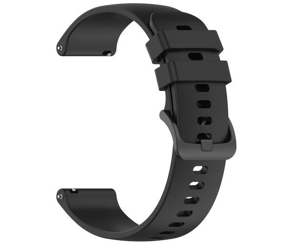 Ремешок Silicone для Hoco Y41/Y38/Y35/Y33/Y27/Y26/Y24 22 мм Черный