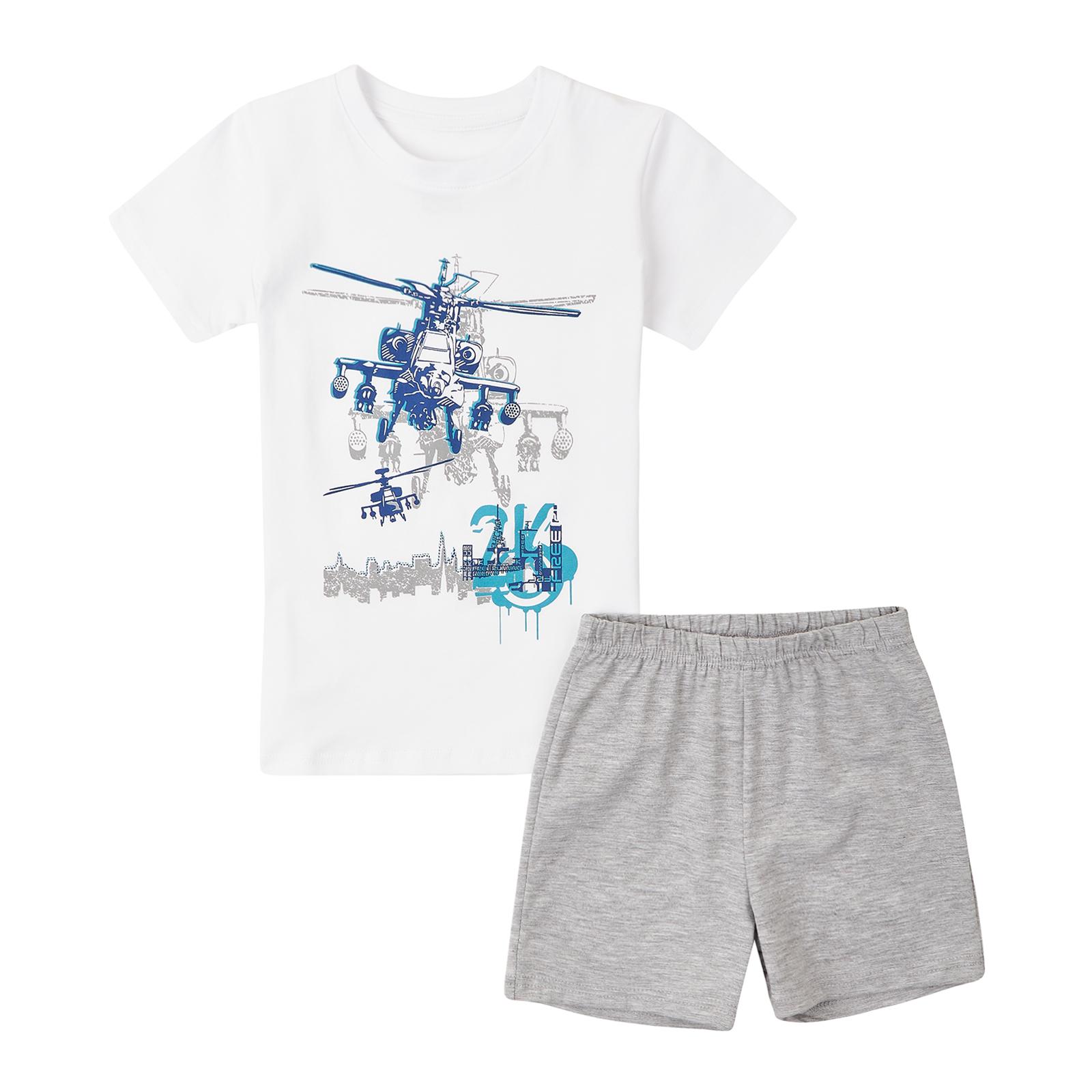 Комплект детский ЛяЛя р. 98 Белый/Серый (К3СК130)