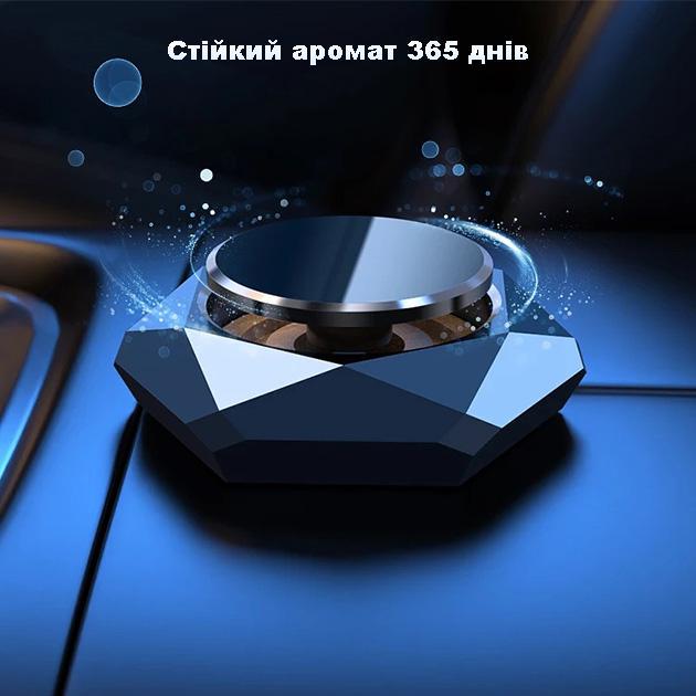Ароматизатор автомобільний і 2 флакони аромаолії Car Aroma металевий сплав Чорний - фото 6