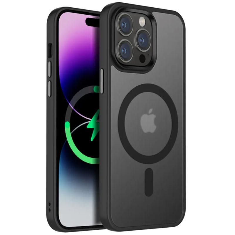 Противоударный Чехол Epik для Apple iPhone 15 Pro Max (6.7") Metal Buttons with MagSafe Colorful TPU+PC Черный