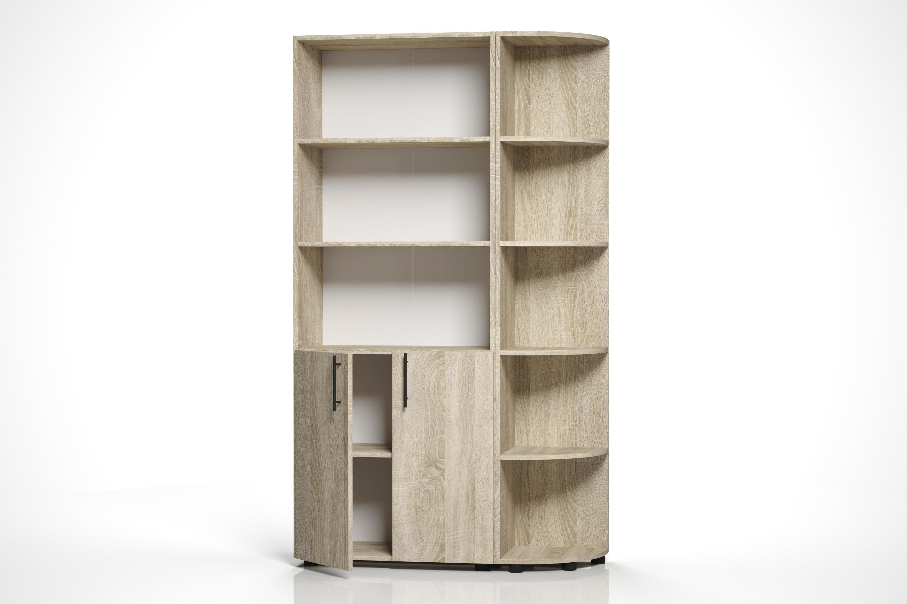 Стеллаж полуоткрытый ОП-613+733 Orange-Line Дуб сонома (404417)