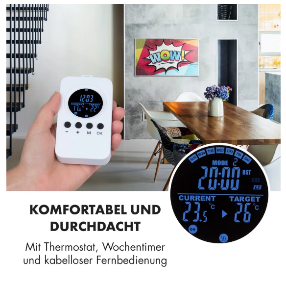 Инфракрасный обогреватель-картина настенный KLARSTEIN Wonderwall Air Pop Art 600 Вт (10034236) - фото 9