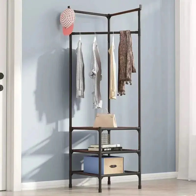 Вішалка для одягу кутова RIAS Corner Coat Rack 180х45х45 см Black (3_04420) - фото 3