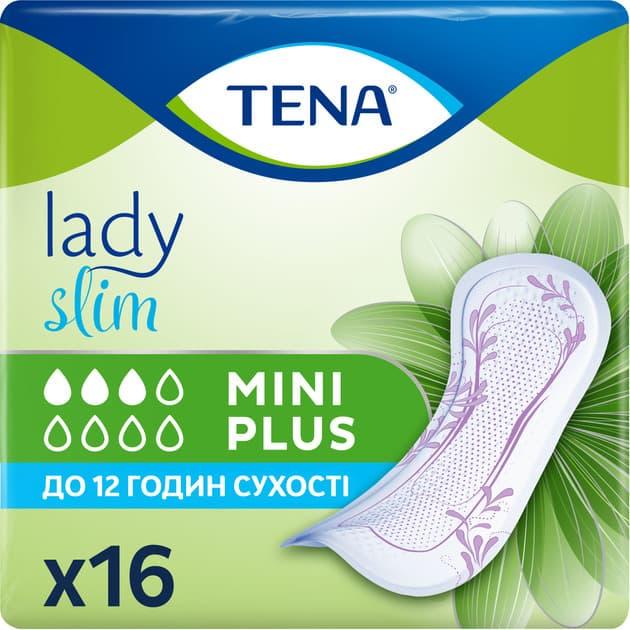 Урологические прокладки женские TENA Lady Slim Mini Plus 3 капли 16 шт. (000006336)