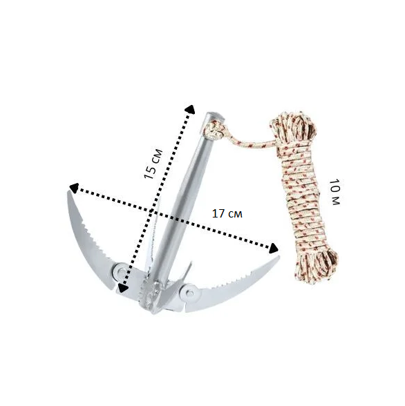 Гак для чищення водоростей з мотузкою 10 м (AN00285) - фото 12 Гак для чищення водоростей з мотузкою 10 м (AN00285) - фото 12