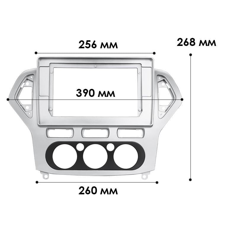 Переходная рамка Lesko для автомагнитол Ford Mondeo 2007-2010 10,1" 1234-109 (2341251637) - фото 4