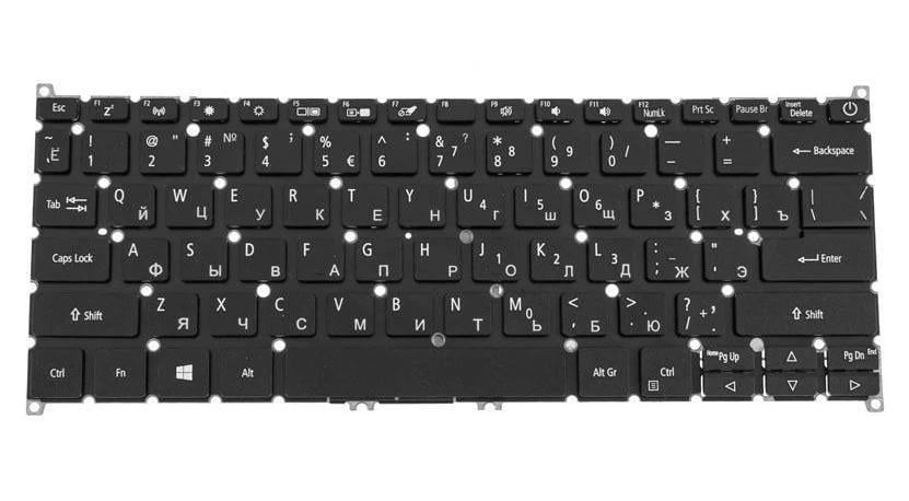 Клавиатура для ноутбука Acer AS SF314-42/SF314-57 rus без кадра Black (163238)