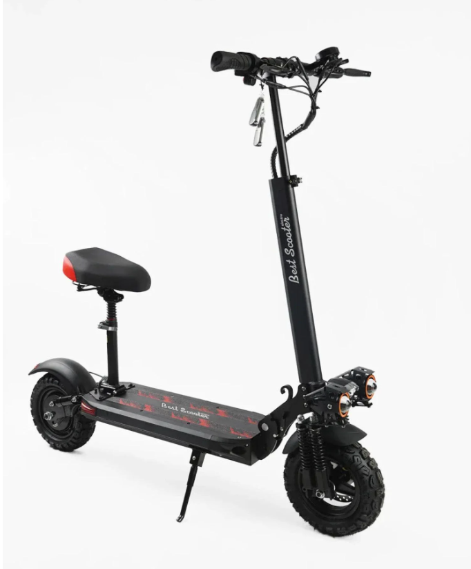 Електросамокат Best Scooter BS-90712 із сидінням 1200W 48V 21Ah Чорний