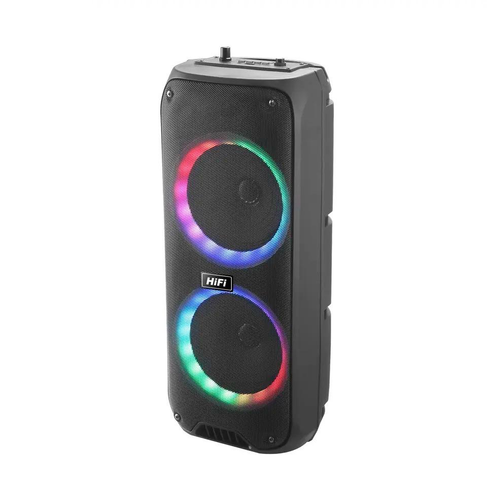 Портативна акустична система Winso RX-6268B RGB з мікрофоном та пультом 2х6.5" 10 W (4be13a96) - фото 8