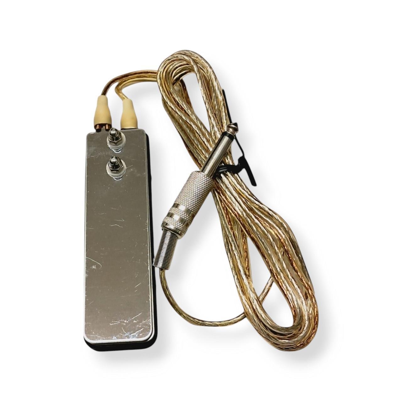 Педаль для тату машинки стальная прямоугольная 3х11 см 1 мм (FS3002B)