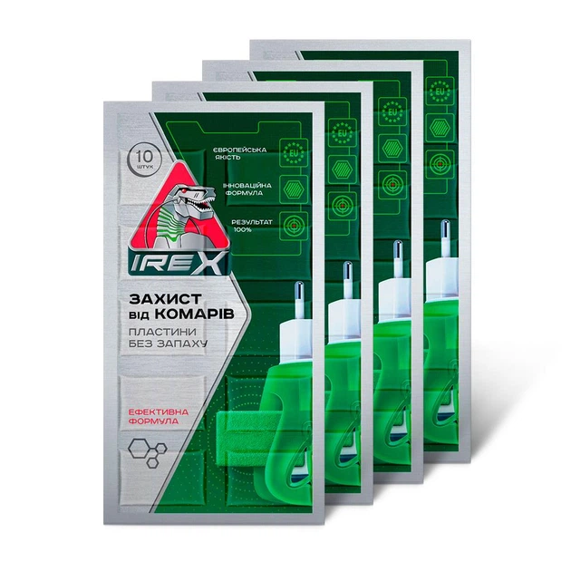 Пластини від комарів IREX сет 4 шт. по 10 (IRG006)