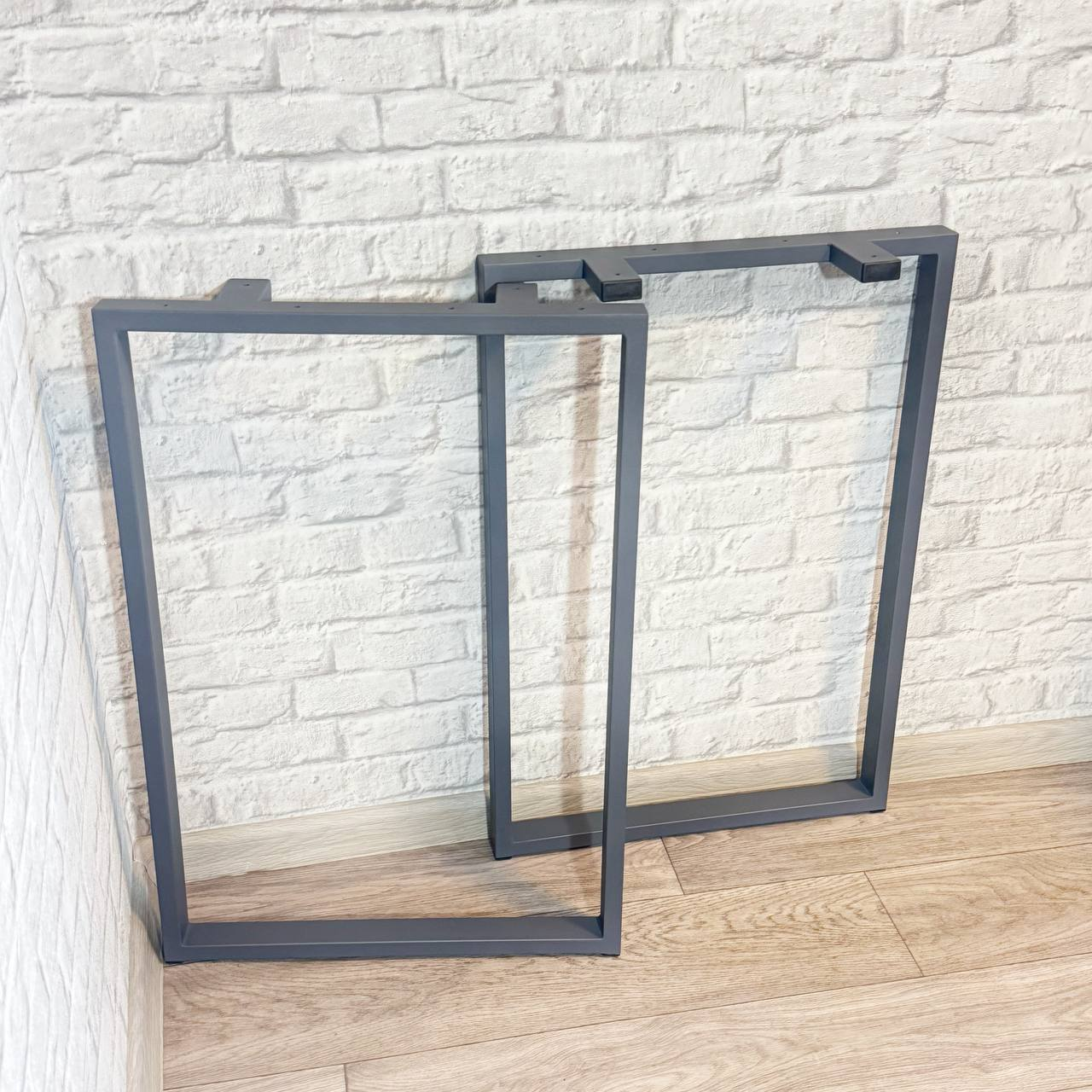 Опора для стола металлическая Krei Симпл 735х500 мм пр 40х20 мм Графит (ОП1144.50.2) - фото 3 Опора для стола металлическая Krei Симпл 735х500 мм пр 40х20 мм Графит (ОП1144.50.2) - фото 3