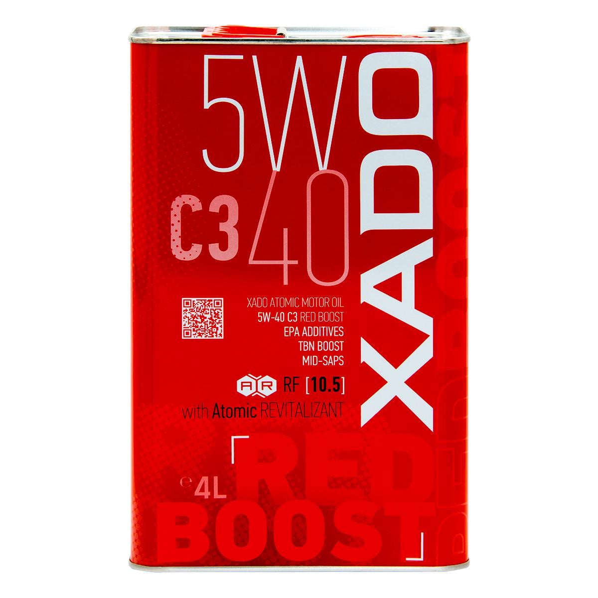 Моторне масло Xado Atomic Oil Red Boost 5W-40 4 л (XA 26222)