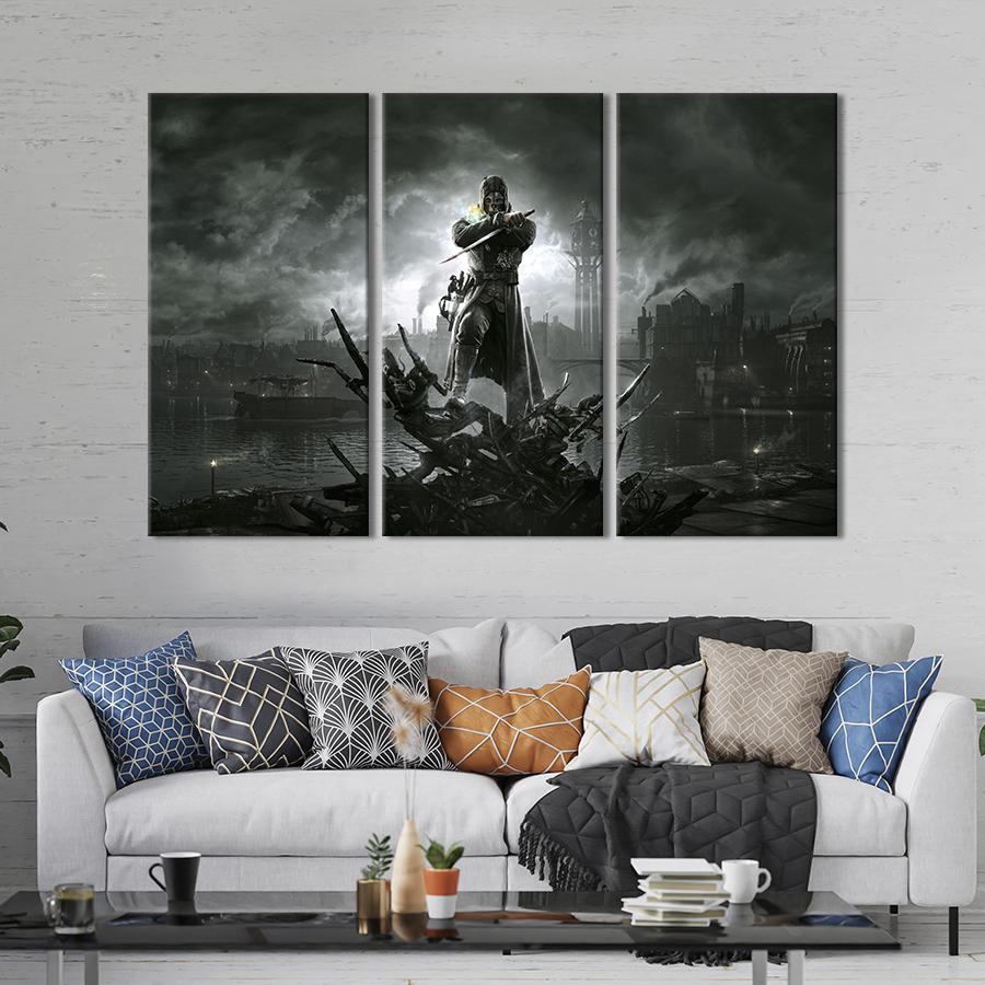 Картина на холсте триптих Корво Аттано 78x48 см (1436-31)