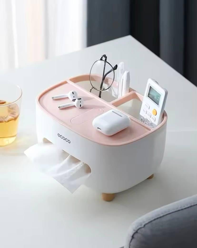 Органайзер настільний для серветок та аксесуарів з тримачем для телефону Рожевий/Білий (ce424ce5) - фото 2 Органайзер настільний для серветок та аксесуарів з тримачем для телефону Рожевий/Білий (ce424ce5) - фото 2