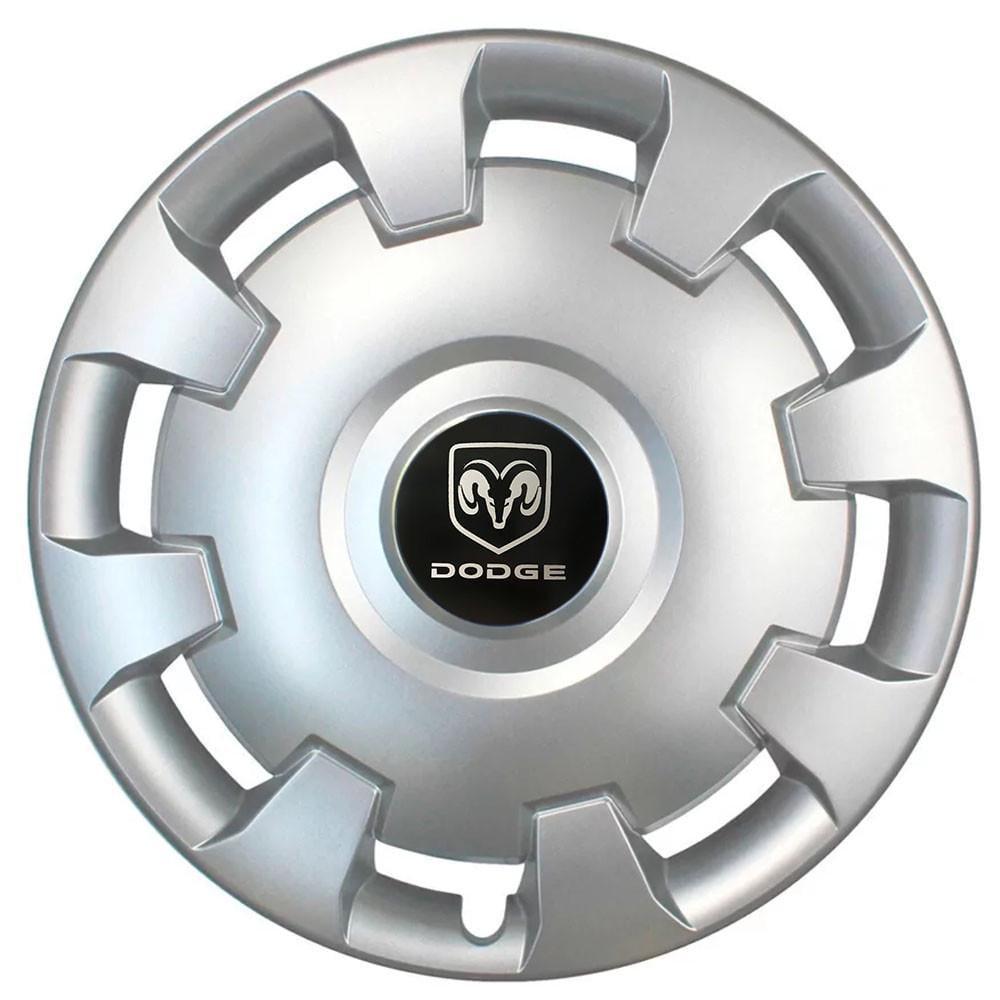 Ковпаки SJS 206 з логотипом Dodge 4 шт. R14 Срібний (2654556575)