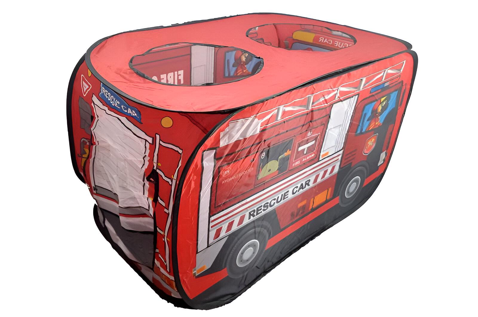 Детская палатка-пожарная машина 606-8011D 112x72x72 см Красный - фото 2 Детская палатка-пожарная машина 606-8011D 112x72x72 см Красный - фото 2